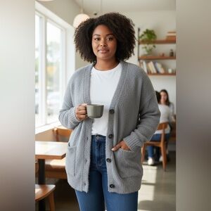 Honeydew Intimates Morning Bliss Cardigan NWT • Small • Gray • Cloud‑Soft Lounge